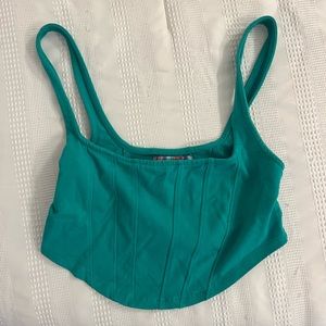 Urban Outfitters green corset